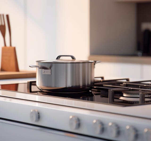 Stove top with pot after being serviced by ZSR Appliance Repairs in Geelong